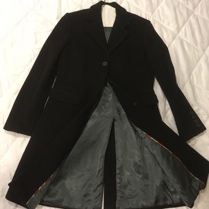 J. Crew black wool overcoat